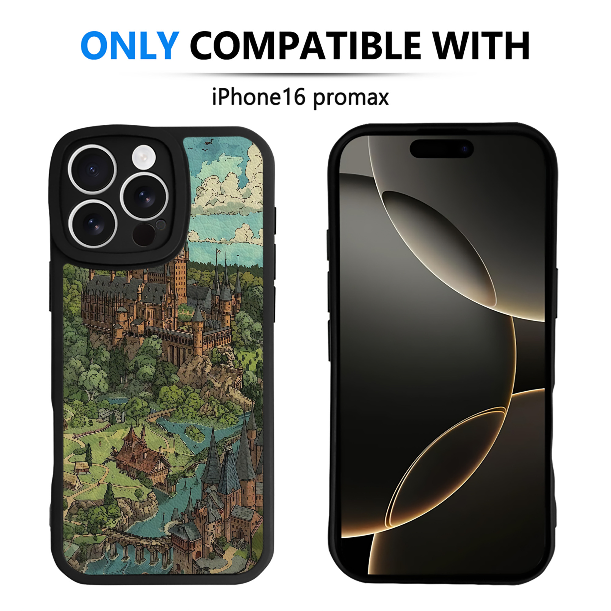 （画像用） Harry Potter ハリー・ポッターシリーズ 【iPhone 16シリーズ対応】シリコンスマホケース（レザー調） 材質：シリコン